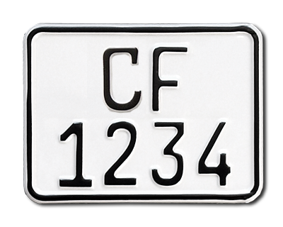 15. Norwegian MC plate Crossfighter without flag 140 x 110 mm